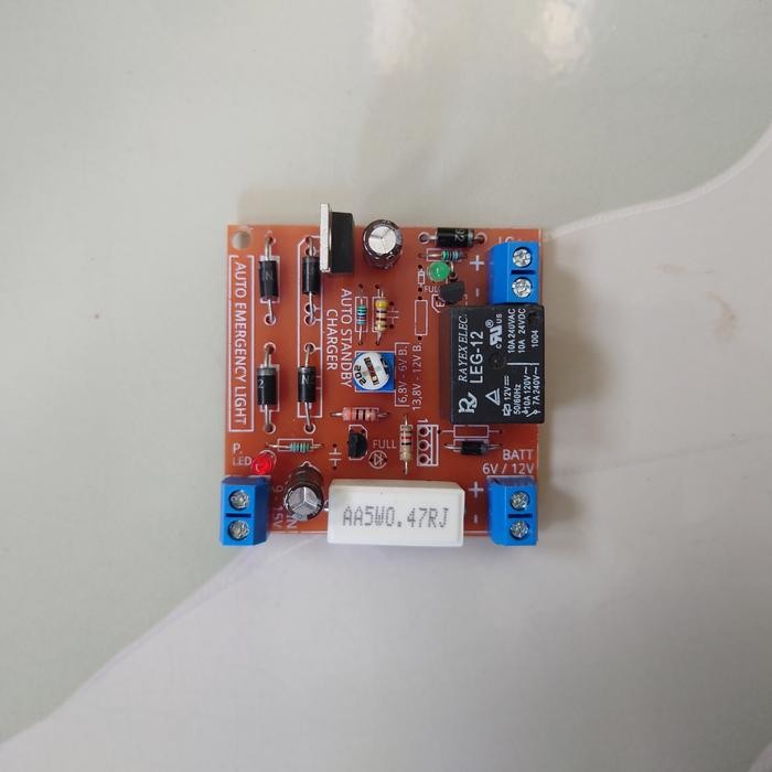 PREMIUM Modul Kit Lampu LED Emergency Charger Aki Otomatis Automatic 6V 6 Volt