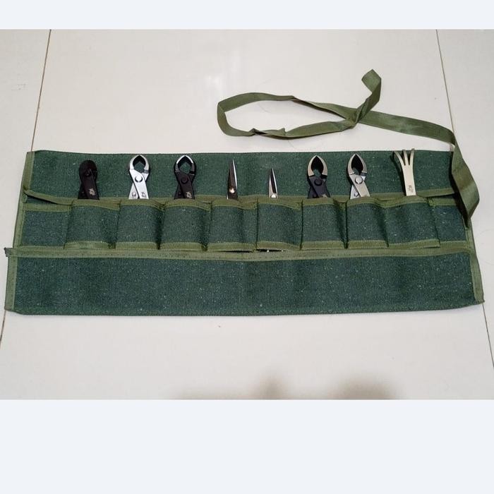 PREMIUM tas alat bonsai gulung maxwam alat bonsai set tools