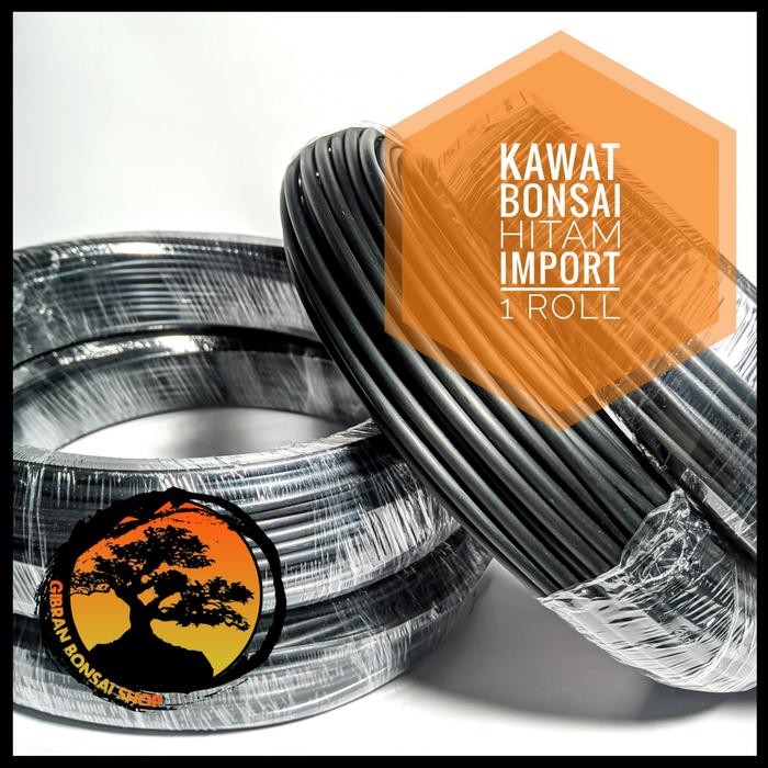 PREMIUM Kawat Bonsai Hitam Import 1 Roll