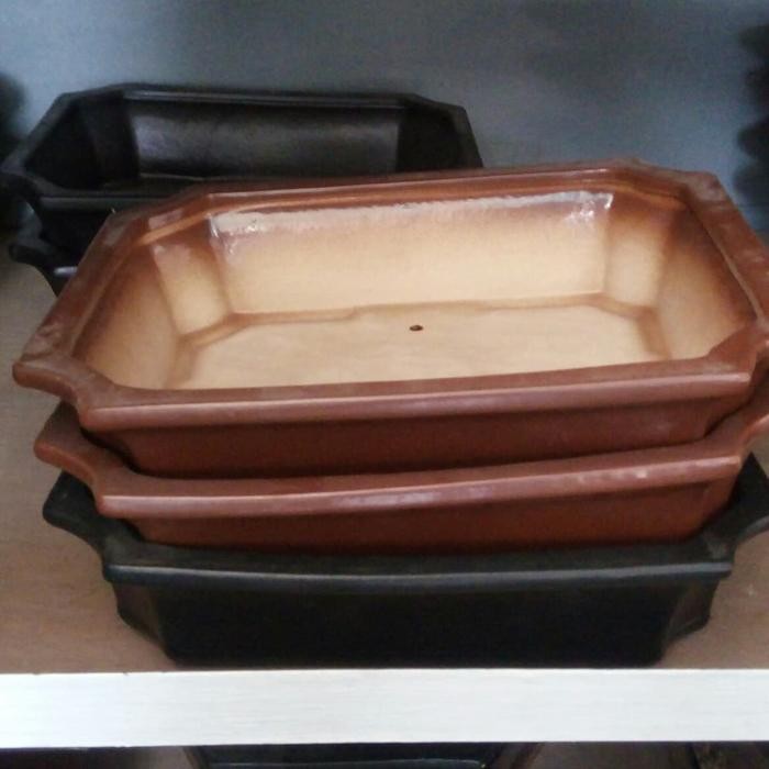 PREMIUM POT KERAMIK BONSAI NAMPAN BESAR