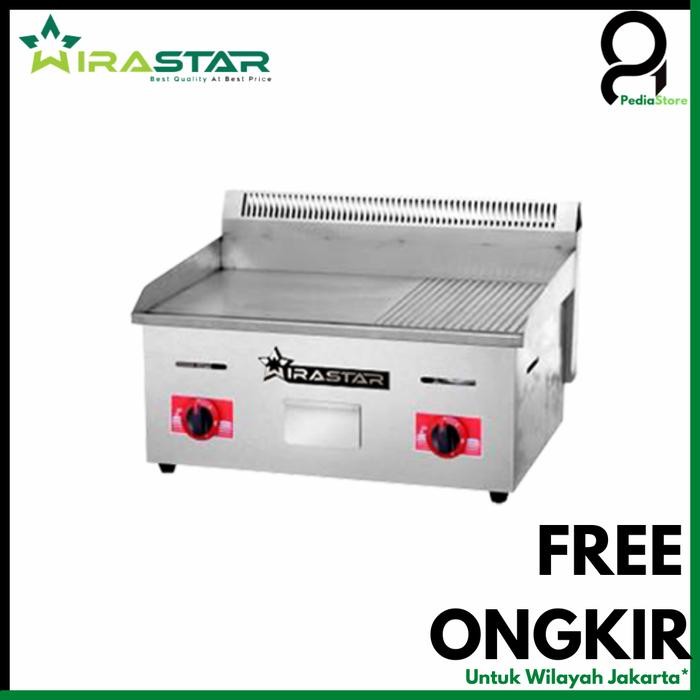 PREMIUM Wirastar GRD-722 Gas Griddle / Mesin grill Kompor Teppanyaki