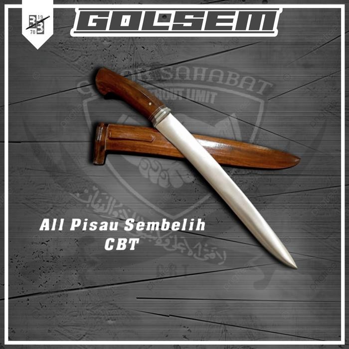 PREMIUM Golok pisau sembelih baja HSS per bearing super tajam siap pakai