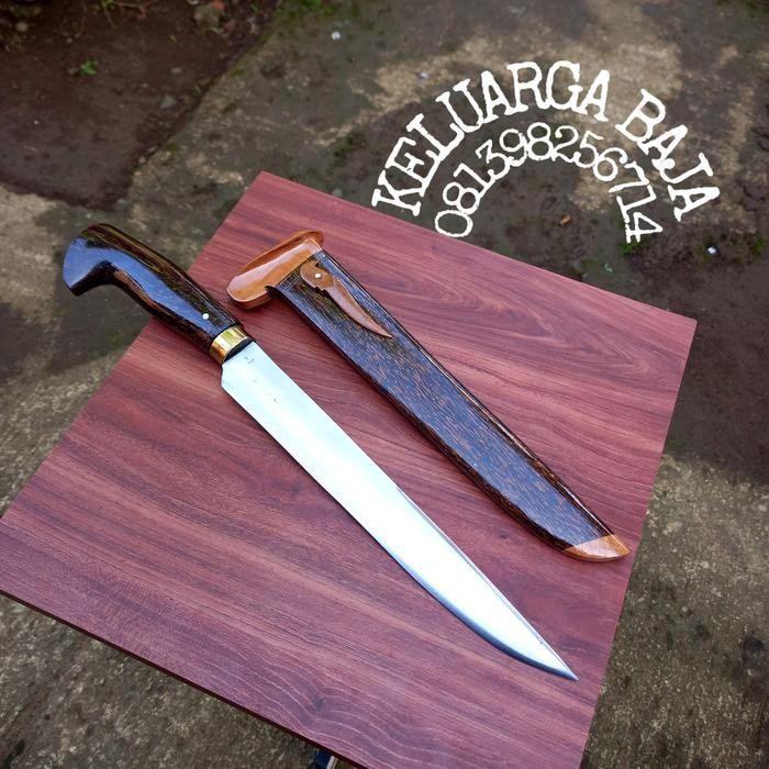 PREMIUM GOLOK/PISAU SEMBELIH BAJA PER TEMPA SEPUH SIAP PAKAI