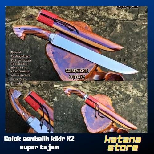 PREMIUM GOLOK PISAU SEMBELIH BAJA KIKIR NATURAL MULTIFUNGSI SUPER TAJAM