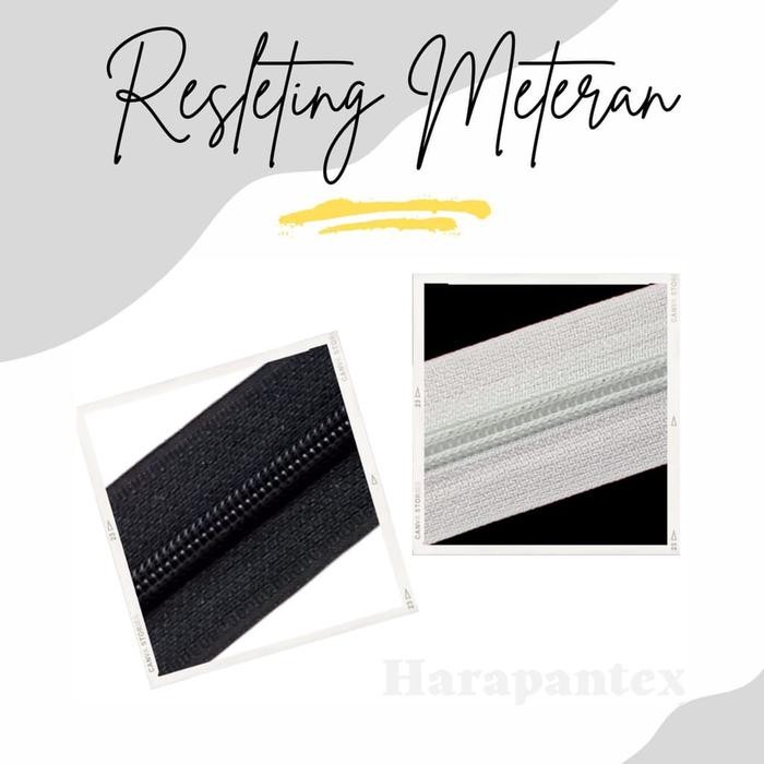 PREMIUM Resleting Meteran/Resleting Panjang/Zipper Meter/ 1 Meter