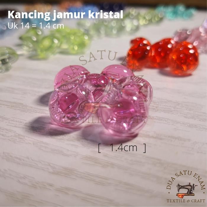 PREMIUM Kancing jamur Kristal