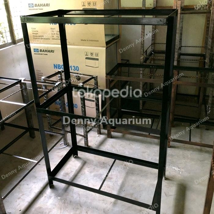 RAK AQUARIUM BESI SIKU 3 SUSUN UKURAN 60x40cm