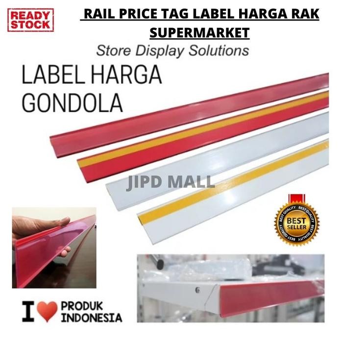 

Rail Price Tag Label Rak Supermarket 90 cm 113