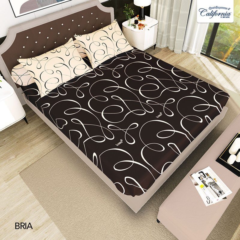 S3NdToday,,CALIFORNIA Sprei Queen Fitted 160x200 Bria -good