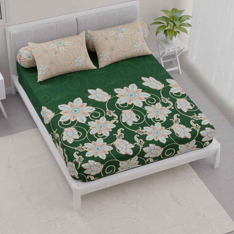 S3NdToday,,CALIFORNIA Sprei King Fitted 180X200 Green Sapphire -good
