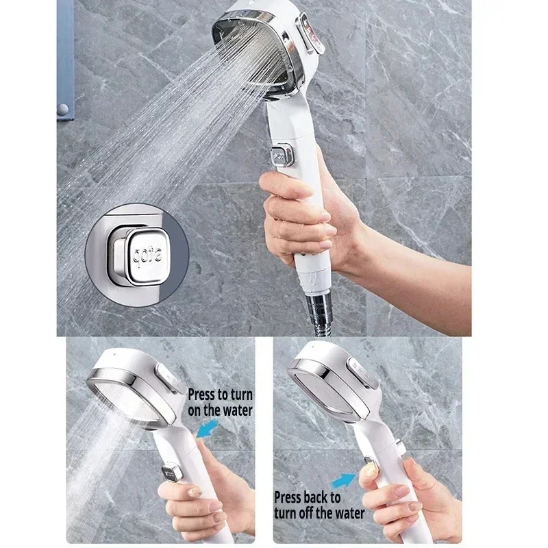 Xiaomi High Pressure Shower Head 3 Modes Adjustable Shower Head Set Smart Bathroom New Djustable
