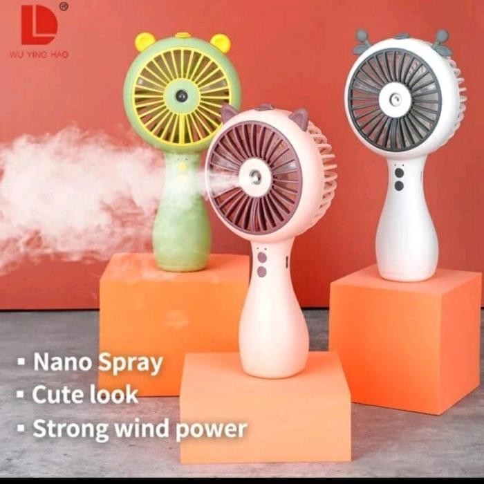 KIPAS ANGIN MINI NANO SPRAY PORTABLE CUTE SPRAY FAN PORTABLE USB