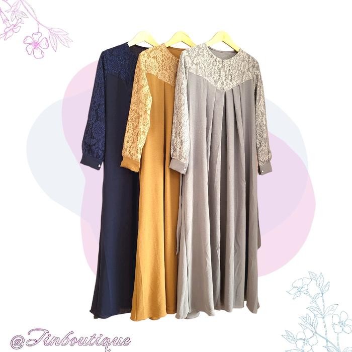LD 120 Syakira dress / Syakira gamis / gamis cringkle / gamis brukat Muslim Wanita mewah Maxi Syari