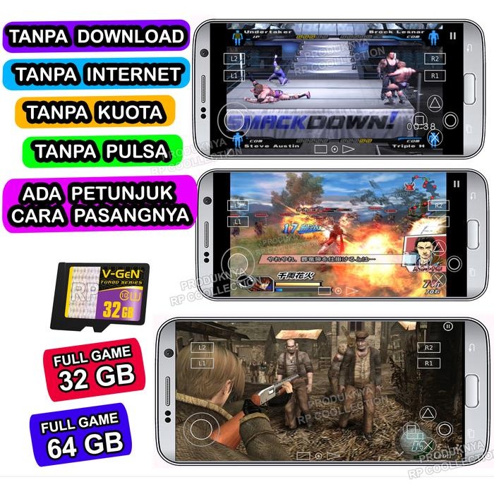 Seru- Micro Sd Isi Game Ps2 Untuk Hape Android