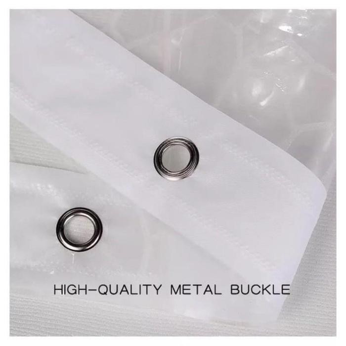 [Vinnatsu] 3D Tirai Mandi Tirai Kamar Mandi Anti Air Bahan Tebal Gorden Kamar Mandi Tirai Kamar