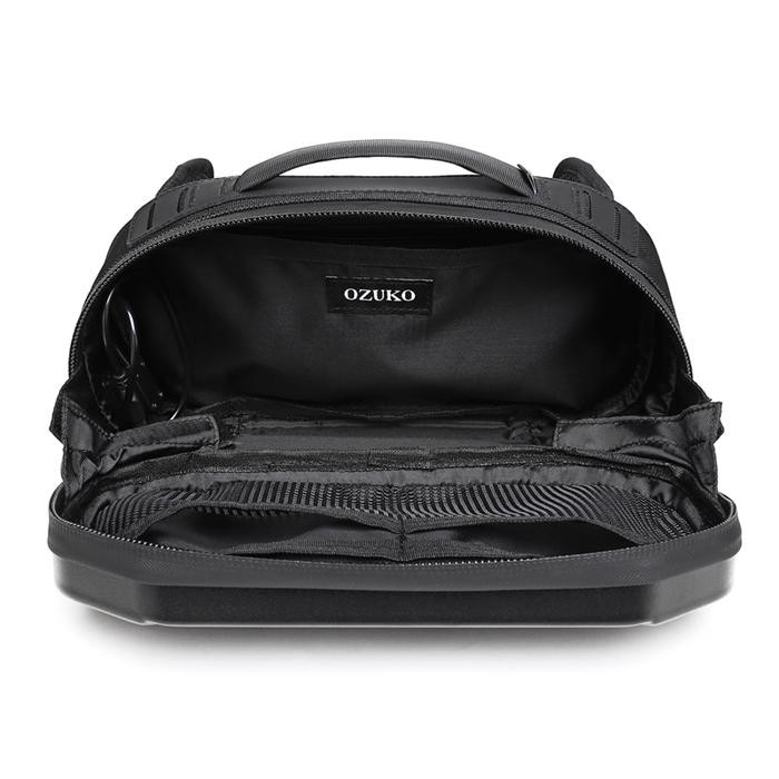 Ozuko Waist Bag #9500 - Tas Slempang Pria Pinggang Waistbag Slingbag