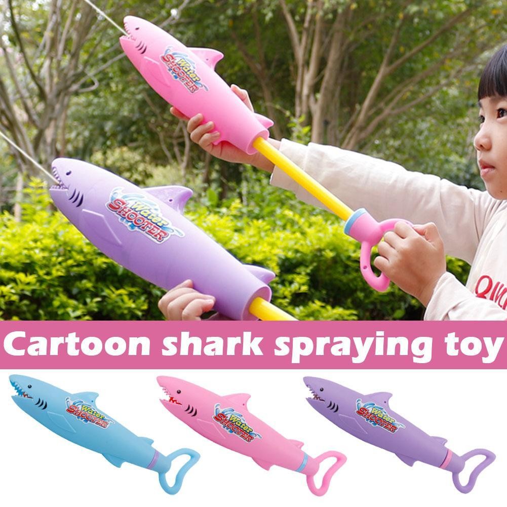 33Cm Water Gun Toys Blaster Shooter Water Blaster Pistol Gun Cartoon Pool Toys Shark Crocodile