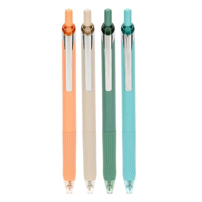 

Ready JT Nusign Retracable Gel Pen / Pulpen Gel Cetak 0.7 mm Tinta Hitam Biru Body Pastel ENS666