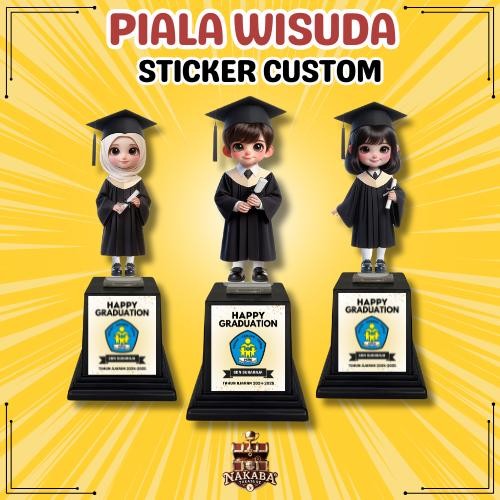 

Ready JT Piala Akrilik Wisuda Sticker Custom Plus Tatakan Kelulusan Paud Tk Sd Smp Sma Hadiah &
