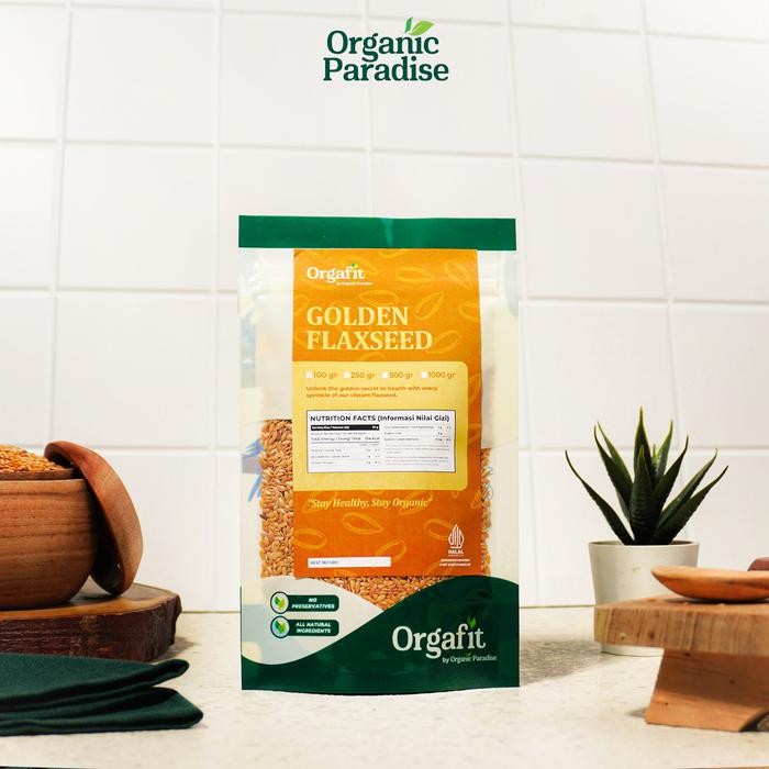 

Caraka.store1 Golden Flaxseed 1 Kg / Biji Rami 1 Kg