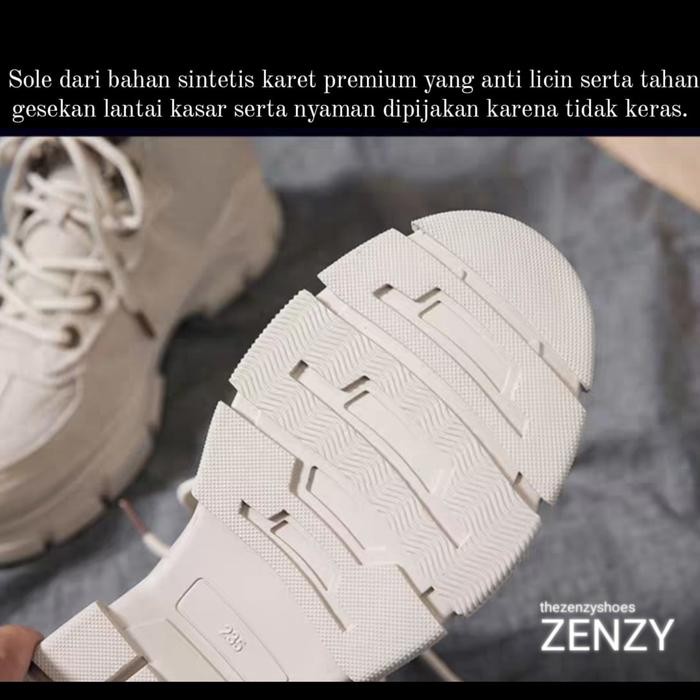 Tzs Zenzy Timo Boots Korea Design - Sepatu Boots Wanita - Sepatu Boots Korea Fashon Cewek Canvas