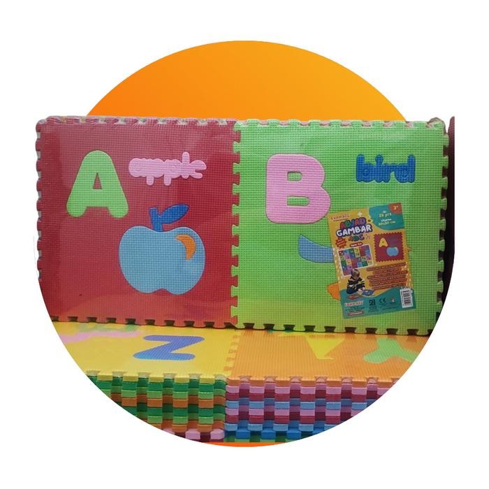 :=:=:=:=] EVAMAT ABJAD GAMBAR / TIKAR PUZZLE LANTAI 30cm x 30cm