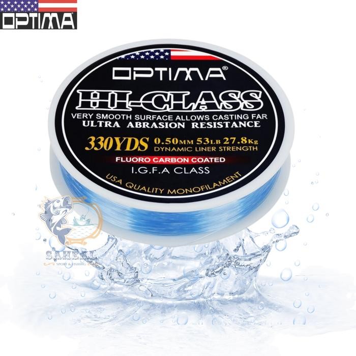 Senar Pancing Super Kuat Optima Hi-Class - Warna Biru Laut