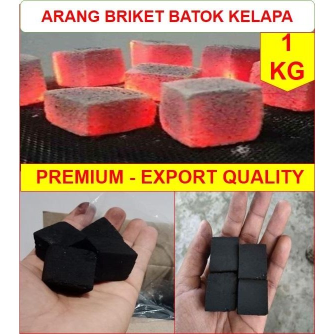 Briket Arang Batok Kelapa Super Premium Kualitas Ekspor - 1 Kg