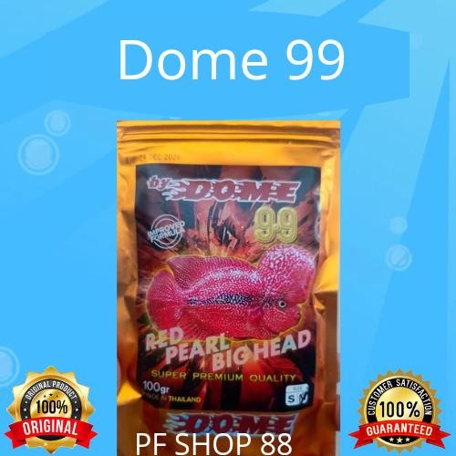 Pawretty- Pelet Dome 99 Pakan Ikan Louhan 100 gram original