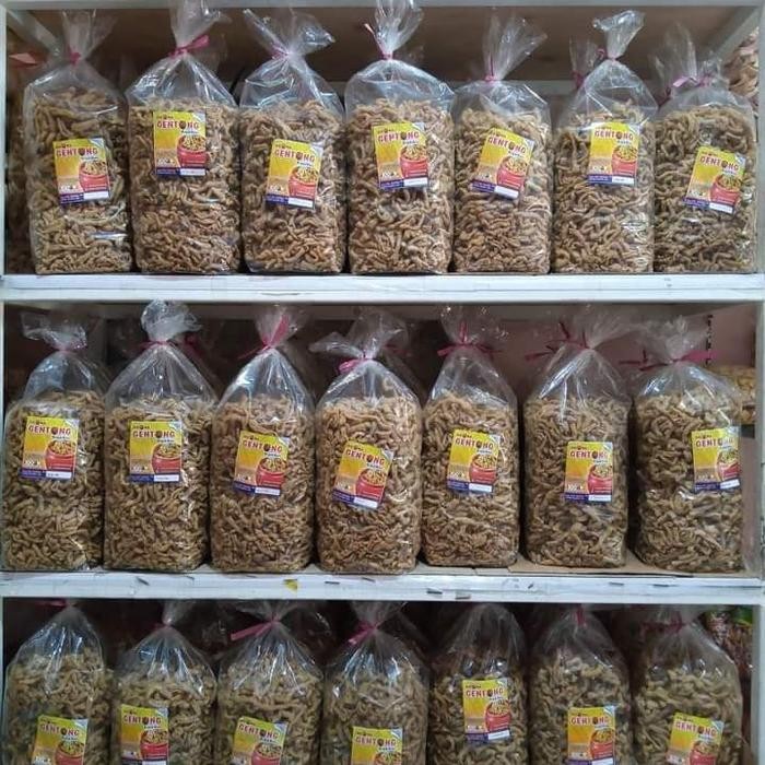 

Keripik Usus Ayam 1Kg (1000Gr) - Kripik Usus Lauk - Cemilan