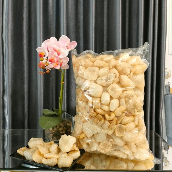 

Kerupuk Kulit Sapi 500Gr / Kerupuk Kulit 500 Gram /Kerupuk Kulit Asli Asin Camilan Krupuk Food Snack