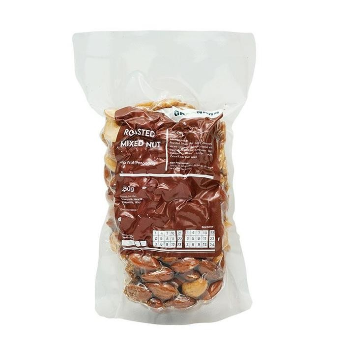 

Greenara Roasted Mixed Nut 250Gr (Almond , Cashew, Walnut) / Kacang Mixed Nut Panggang / Cemilan