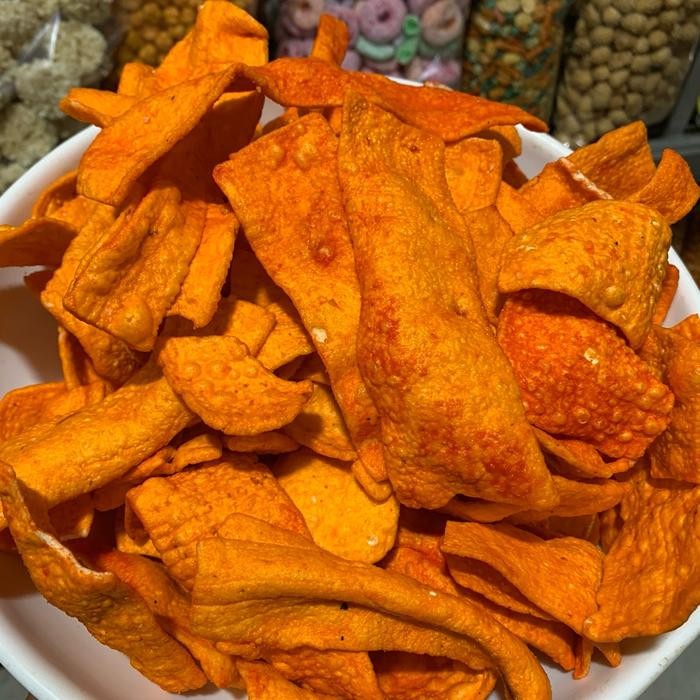 

1 Kg Kemasan Cemilan Slondok Rasa Balado Dan Rasa Gurih Renyah Makanan