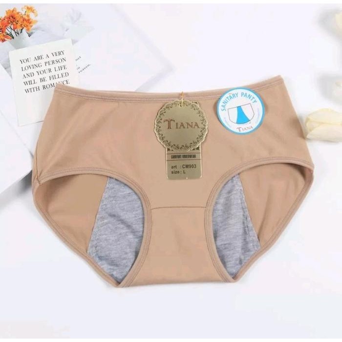 1 LUSIN Celana Dalam Menstruasi TIANA CM 903 - CD Mens WANITA - Anti Tembus - Anti Bocor Super