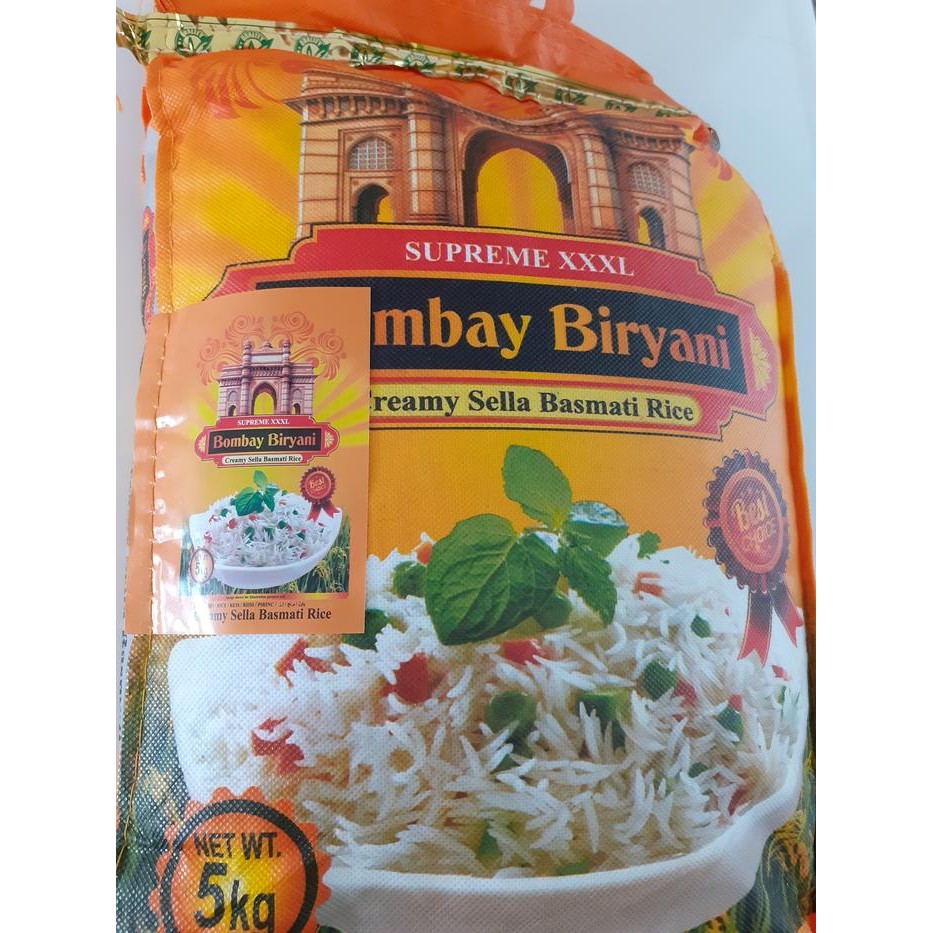 

Terlaris- Beras Basmati 5 Kg Creamy Sella Basmati Rice Biryani