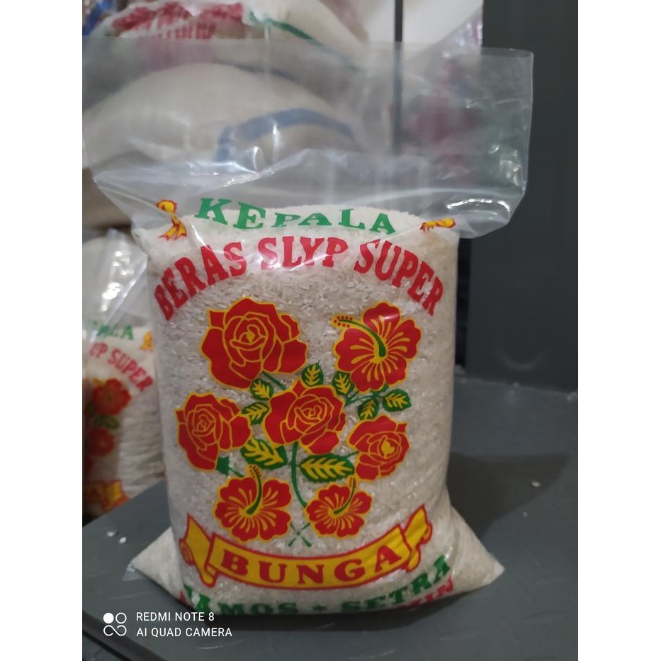 

Terlaris- Beras Kepala Slyp Super Cap Bunga 5Kg