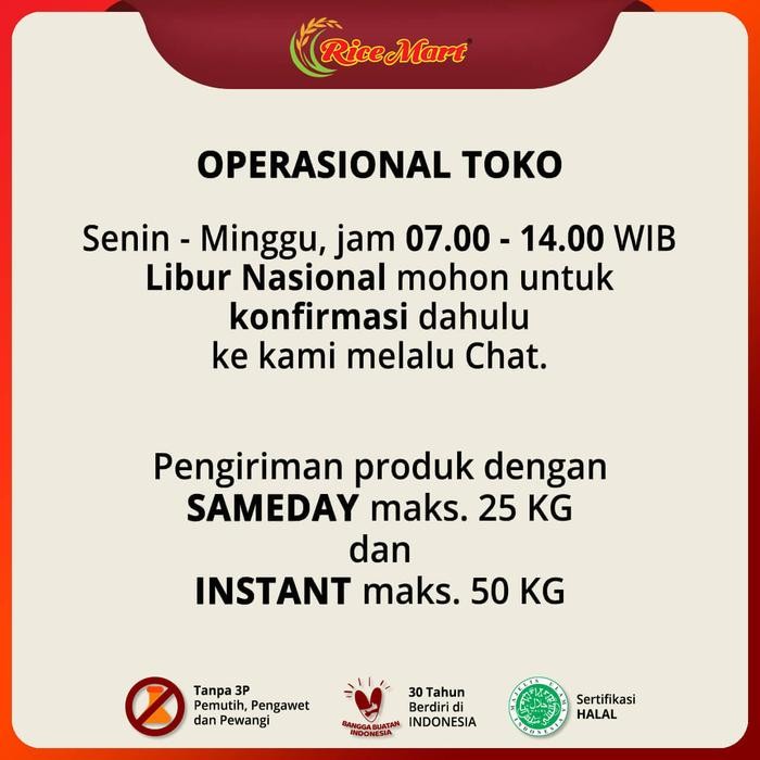 

Terlaris- Beras Induk Ayam - Pandan Wangi 5 Kg