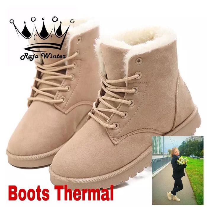Sepatu Boots Thermal Winter Musim Dingin