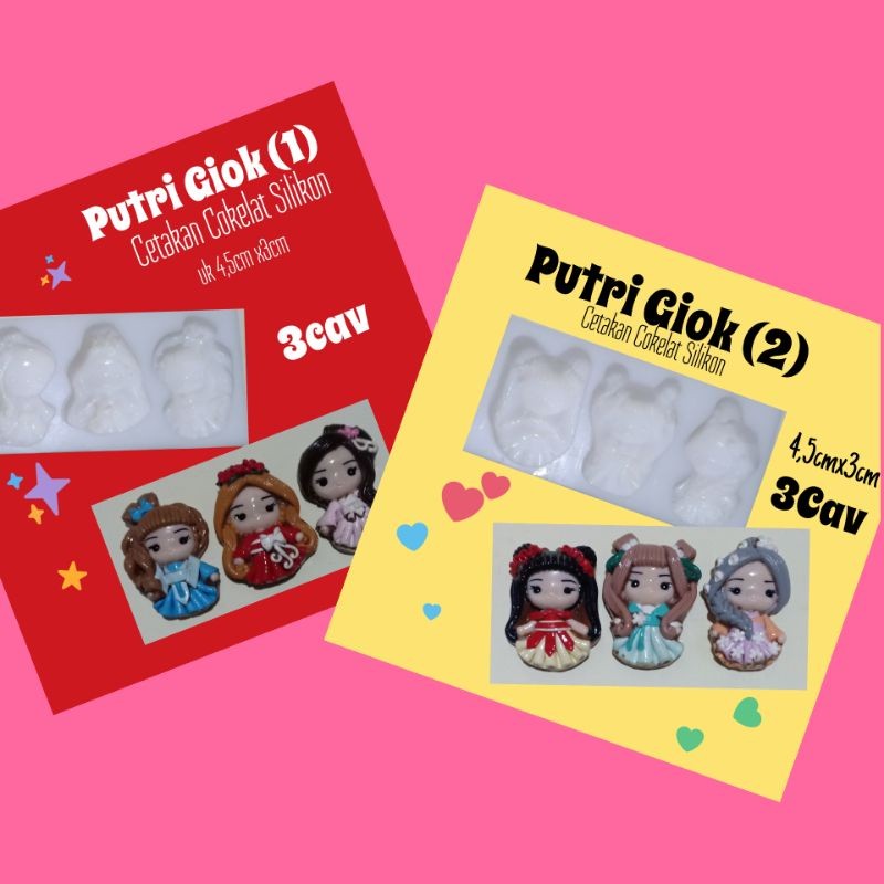 Putri Giok Cetakan Coklat Silikon Fiina de choco Bogor