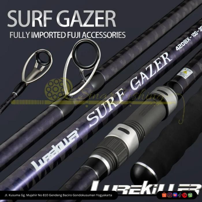 New Japan Rod Lurekiller Surf Gazer 405BX Cw.150-350Gr Kaku Fuji