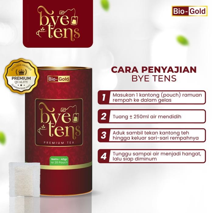 

Terlaris- Paket 40X Minum Bye Tens Bio Gold Premium Tea 2 Kaleng Herbal Hipertensi Untuk Darah