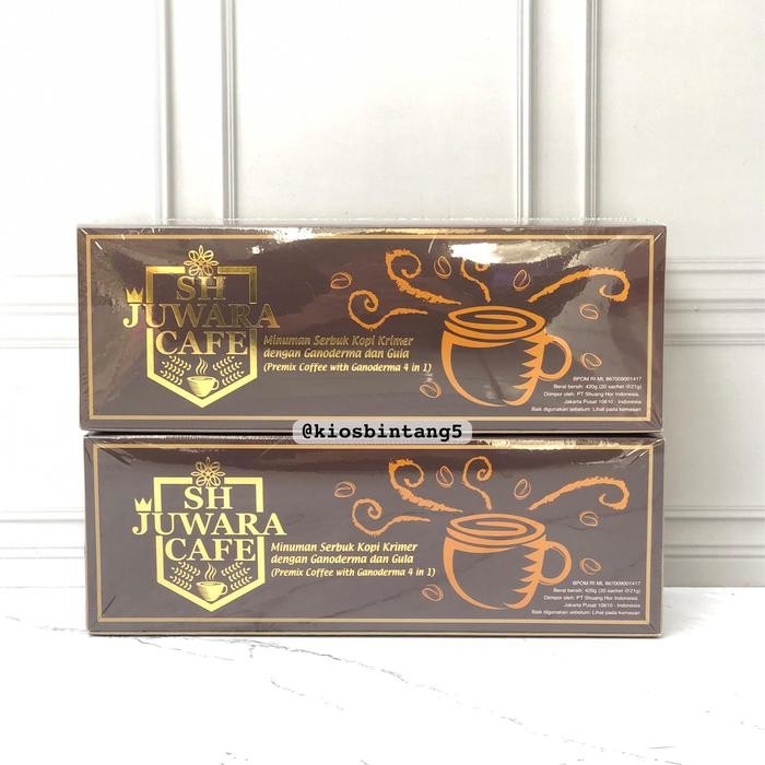 

Terlaris- Kopi Sh Juwara Cafe 1 Box Isi 20 Sachet 4 In 1 Normal Sugar