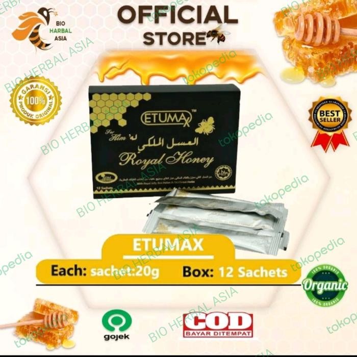 

Terlaris- Etumax Royal Honey For Him 20G 1 Box 12 Sachet