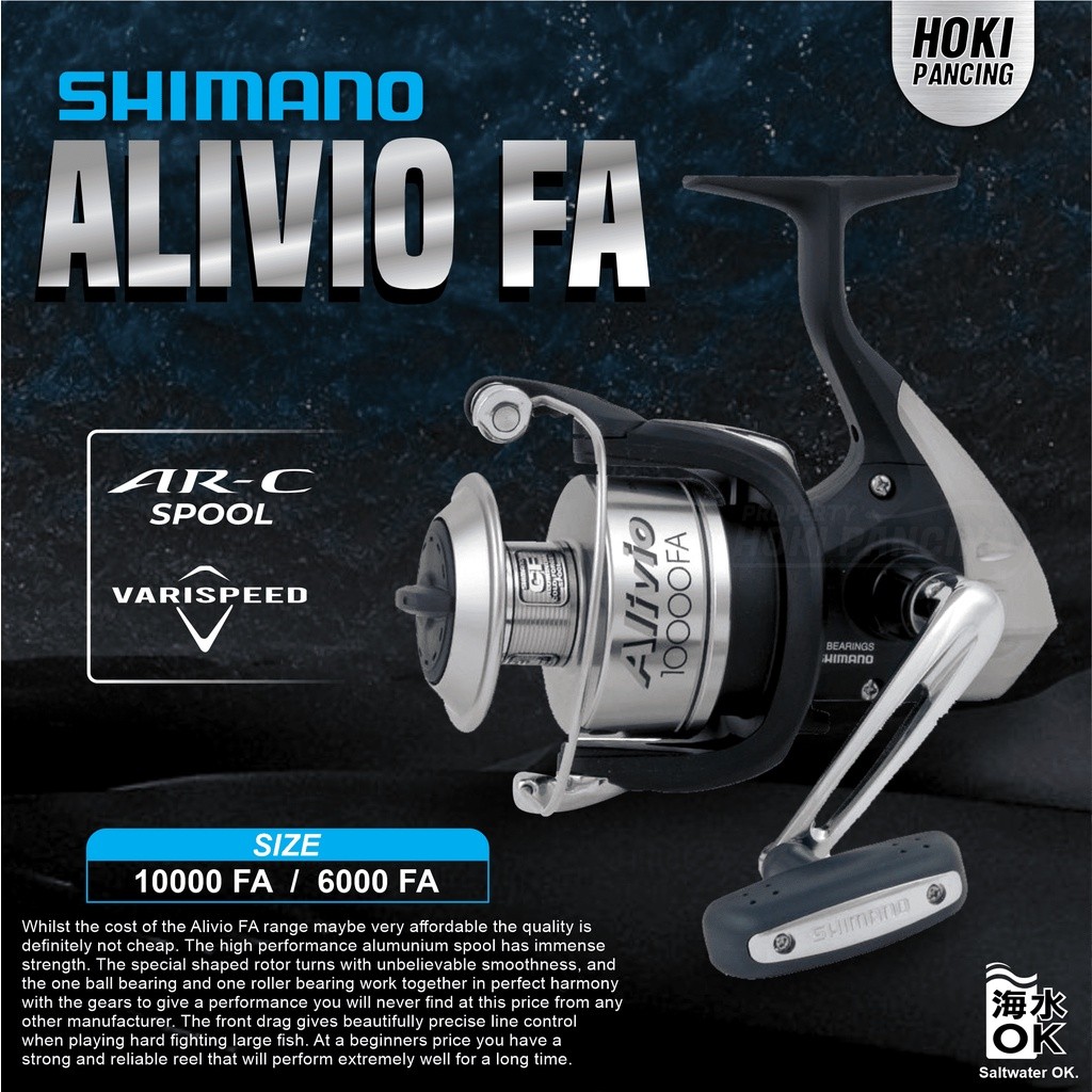 Shimano Alivio FA 6000 10000 Reel Pancing Jigging