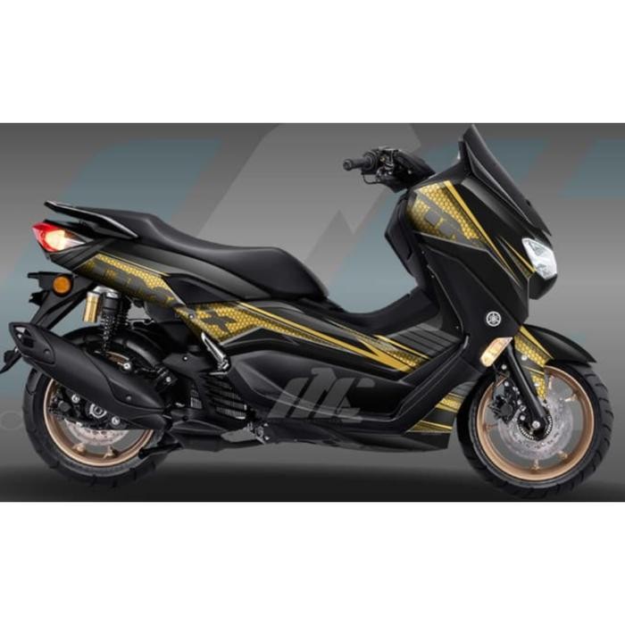 FULL BODY / BLOK DECAL STICKER YAMAHA NEW NMAX 2020 - GOLD BLACK