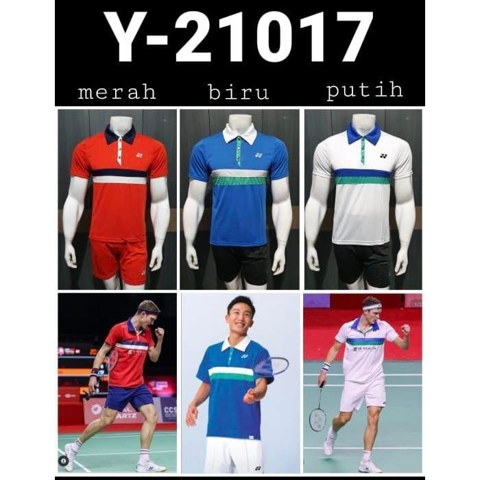 [ REDY ] BAJU KAOS KERAH BADMINTON YONEX 21017 IMPORT GO