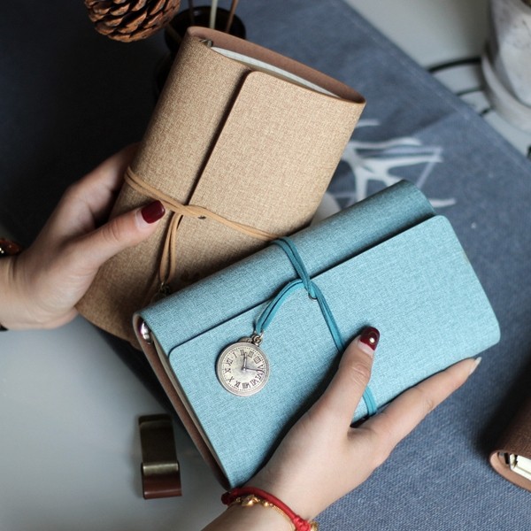 

termasuk isi kertas refill 80 lembar Binder A6 vintage retro time trifold binder lipat diy