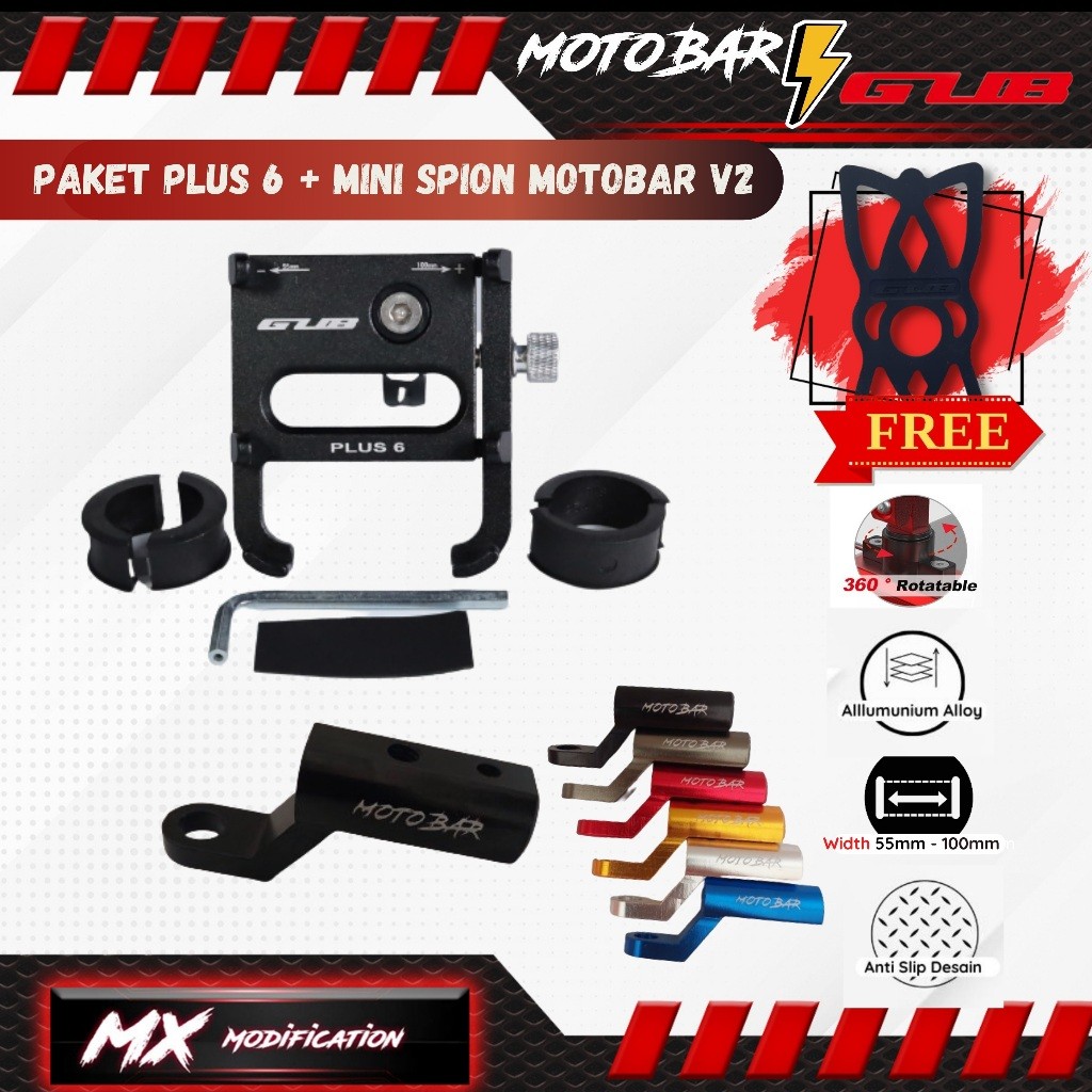 GUB Plus 6 Holder Handphone Allumunium