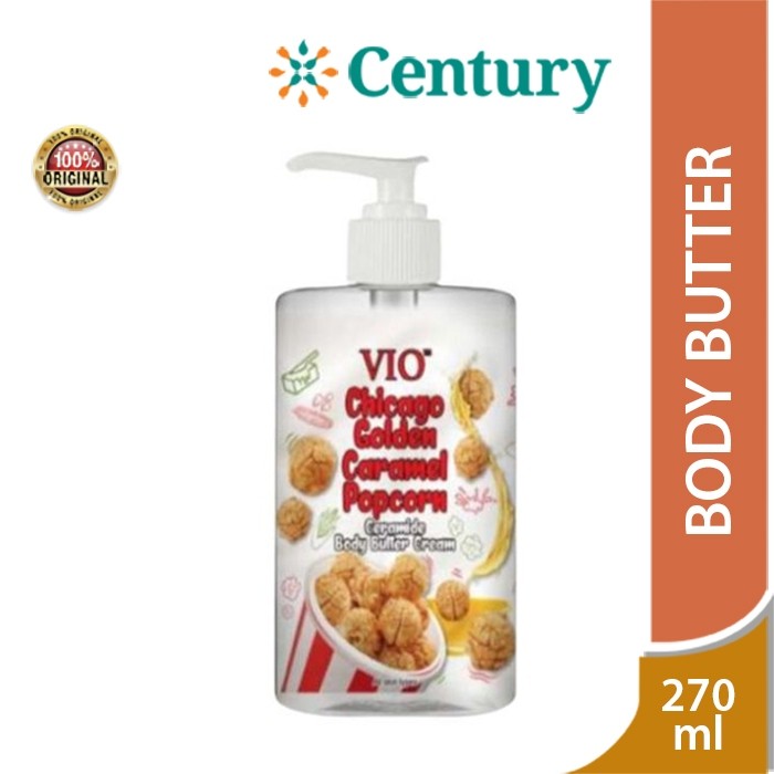 VIO CHICAGO GOLDEN CARAMEL POPCORNE CERAMIDE BODY BUTTER CREAM 270ML