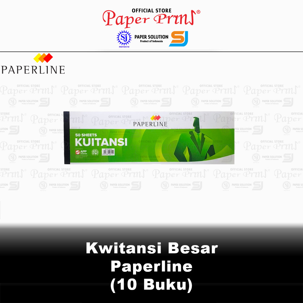 

Buku Kwitansi Besar Paperline 1 Pack isi 10 Buku